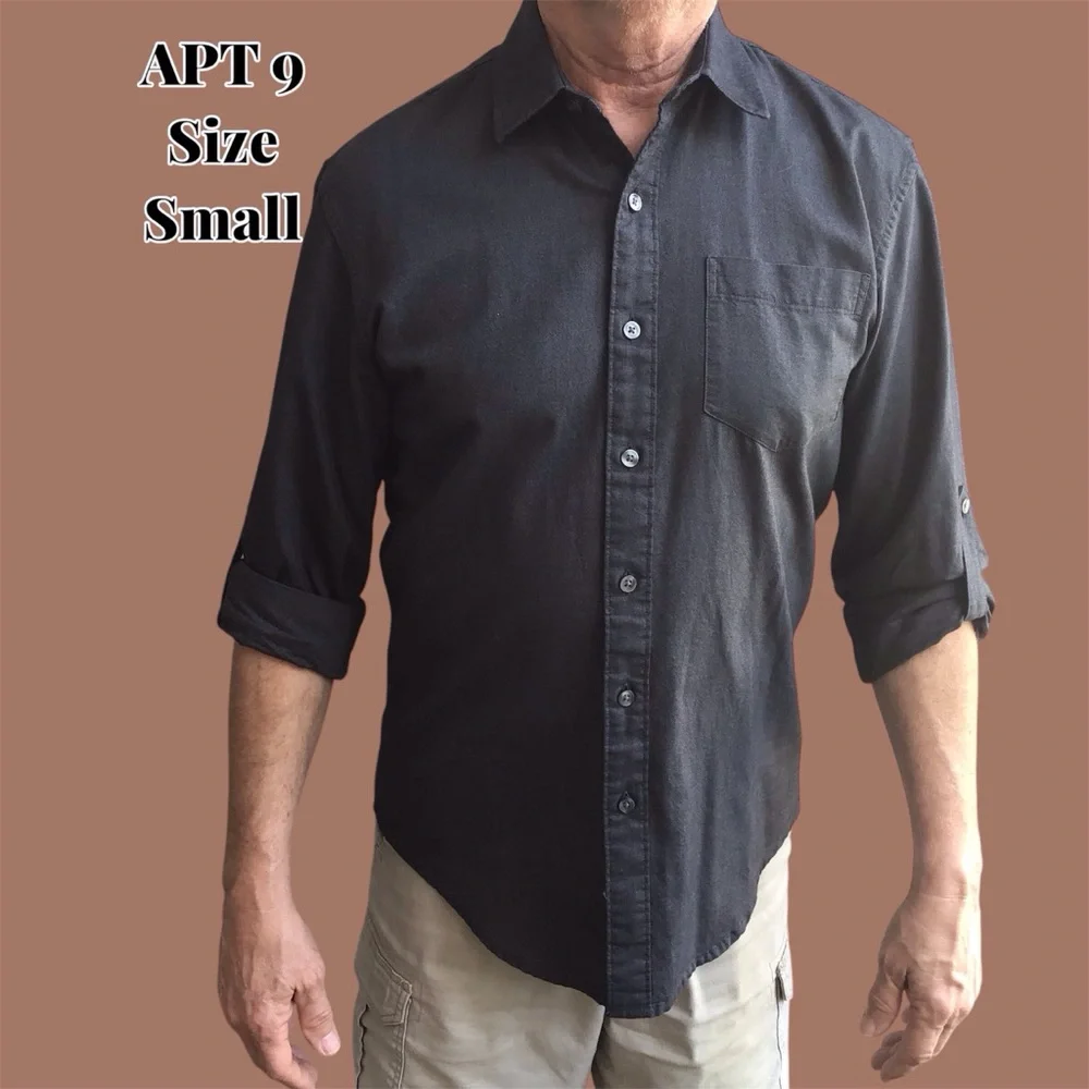 APT 9 Black Long Sleeve Shirt, NWOT